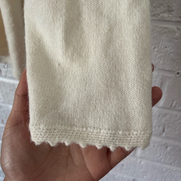 Cream Floral Embroidered Sweater - Picture 9 of 10